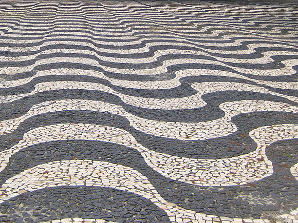Pattern on the street in Manaus, Brazil