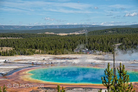 Thermal Pool View from high up.