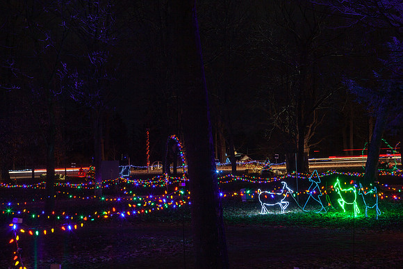 Elgin Park Christmas light display