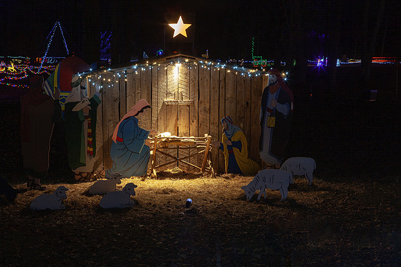 Elgin Park Christmas light display