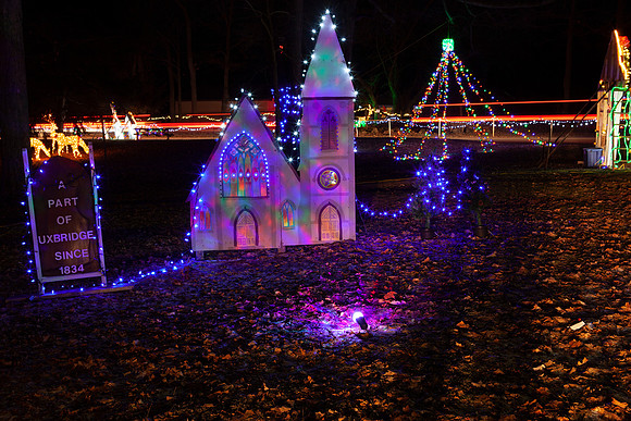 Elgin Park Christmas light display