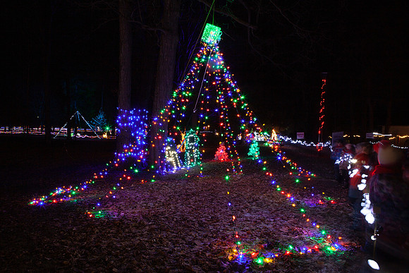 Elgin Park Christmas light display
