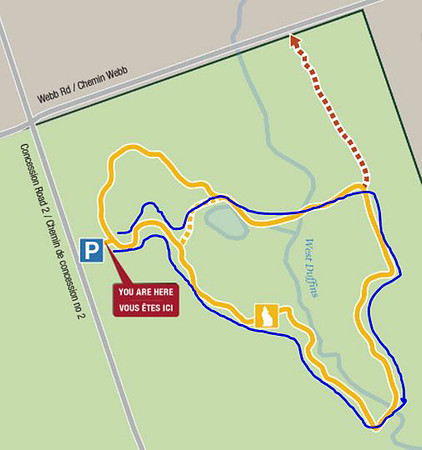 Coyote Trail - Blue Line Shows Trail Travelled - 2.2Km