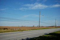 Looking east from driveway along 16th to church