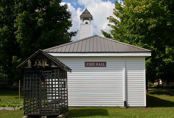 Jail cell is from 1874. Fire Hall is a replica of the original Bobcaygeon Fire Co. Station build prior to the 1900's.