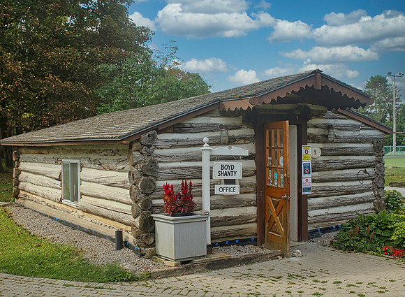 The Boyd Shanty (Office) built in 1910. It was donated to the village in 2005, it became their offic