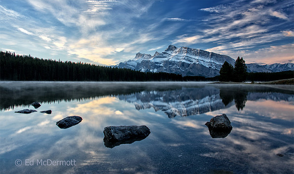 Two Jack Lake at Dawn