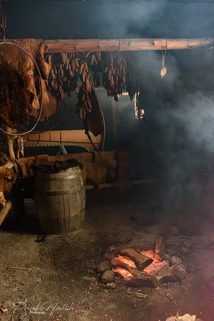 Cooking fire in storage shed