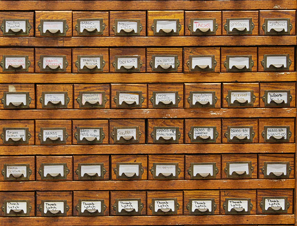 Drawers at Ed's Hardware