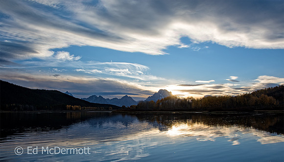 Sunset in The Grand Tetons