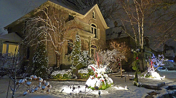 Ghost Mansion at Christmas