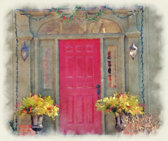 Seasonal Welcome on O'Brien Ave.