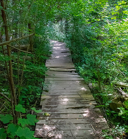 Crumbling walkway