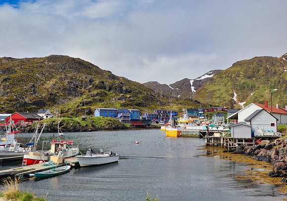 Fishing village in Honningsvag Norway June 19/22
